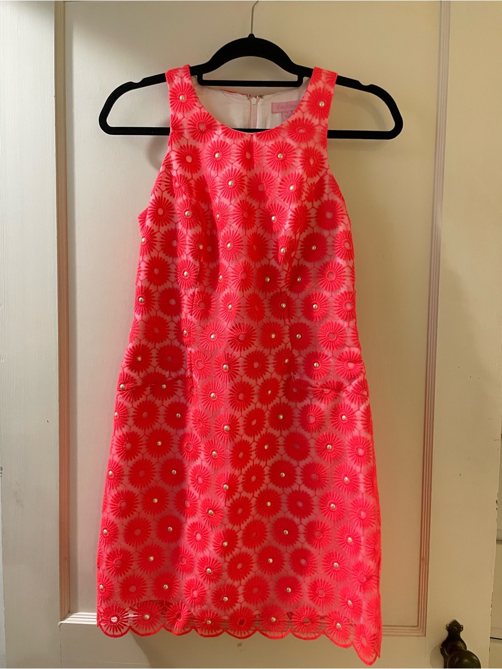 Lilly Pulitzer Neon Pink Shift Dress - Size 2 - Picture 2 of 5